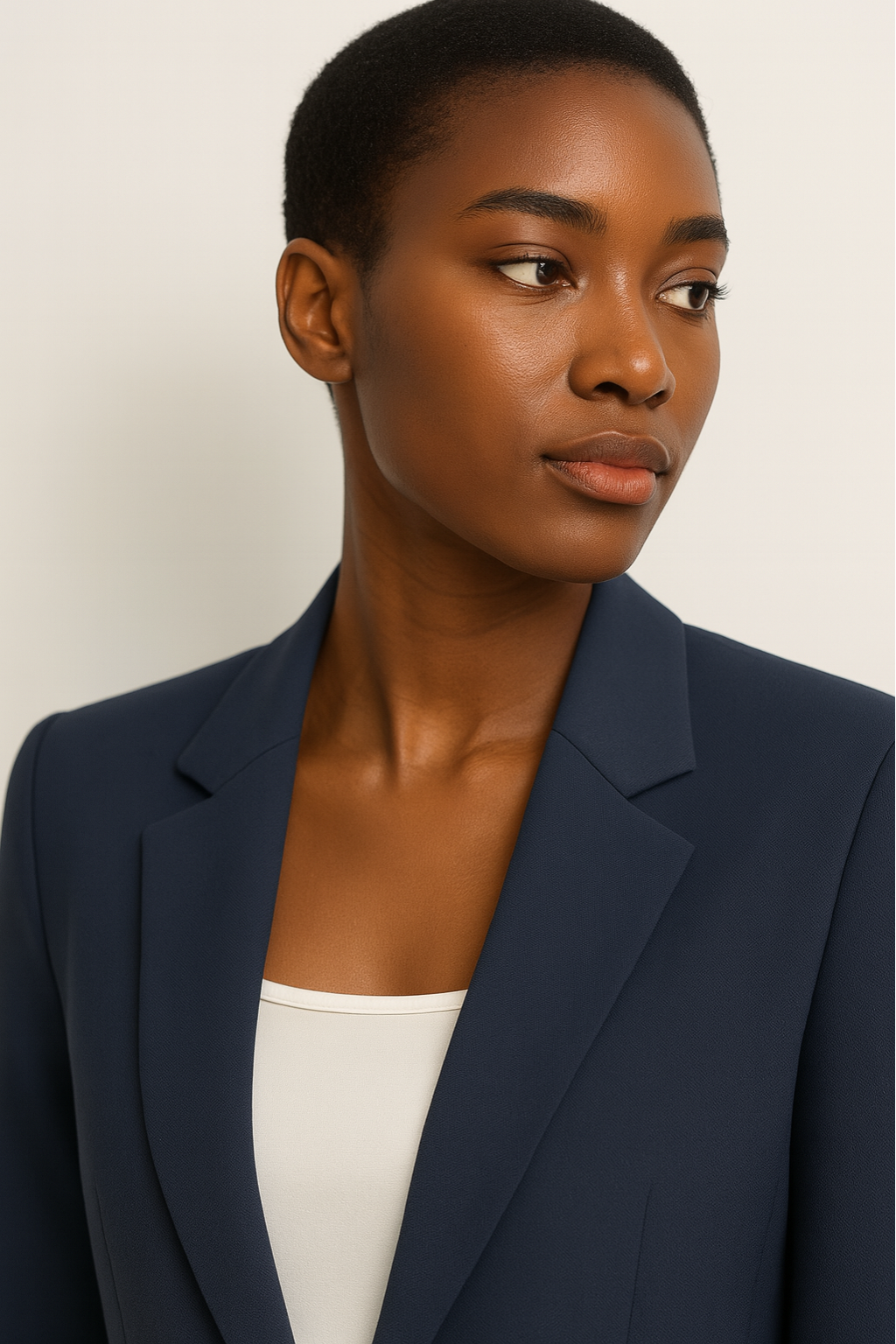 Maison Mary™ | Tailored Navy Blue Trouser Suit
