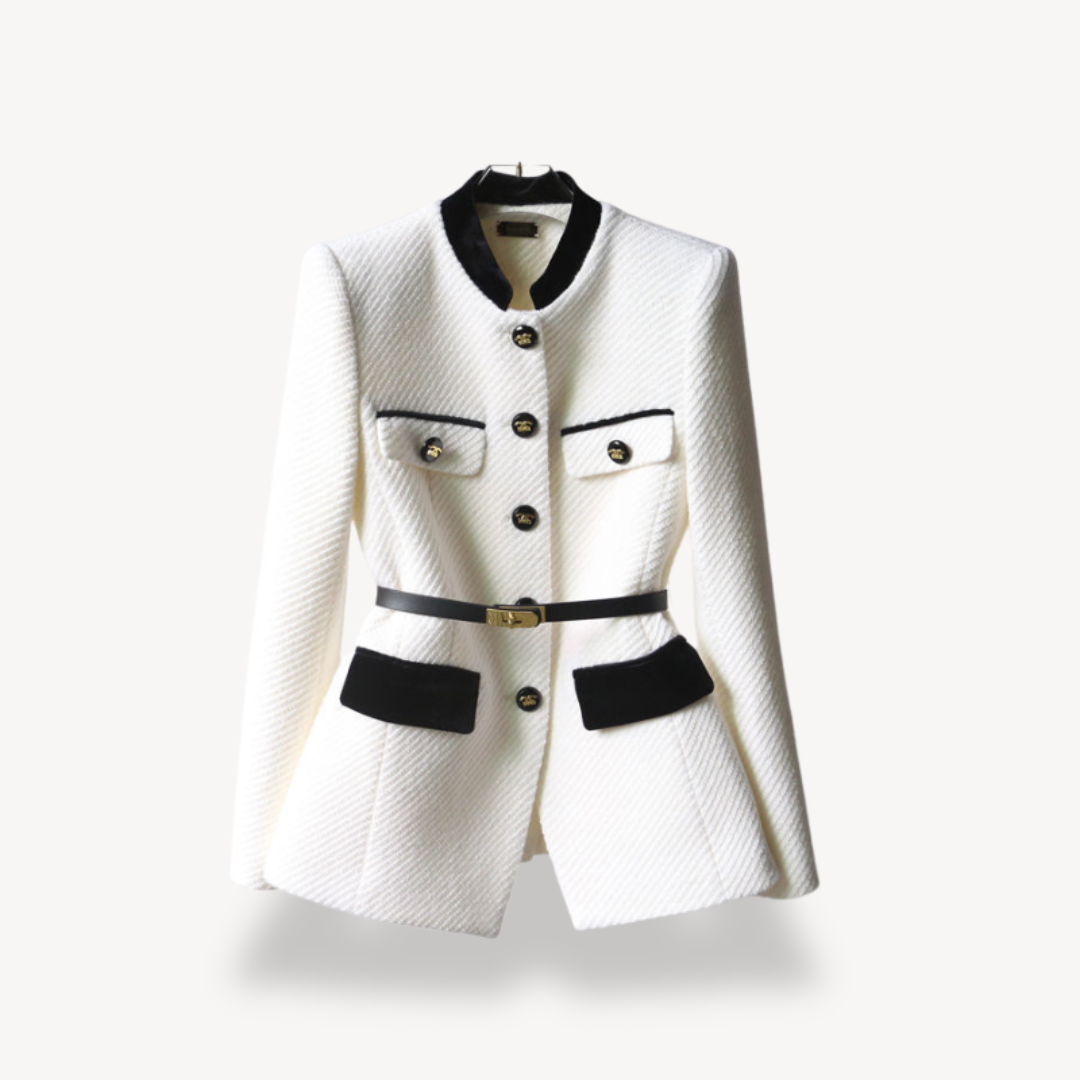 Maison Mary™ | Luxury Tailored Belted Blazer