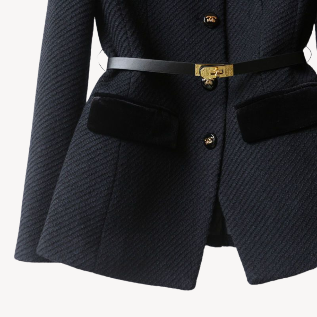 Maison Mary™ | Luxury Tailored Belted Blazer