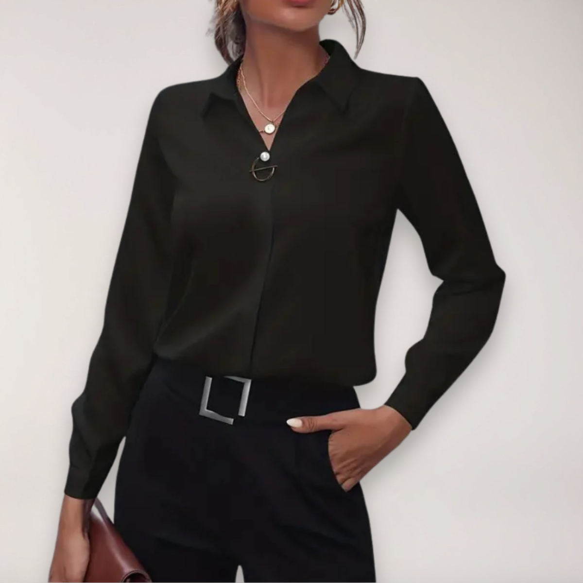 Maison Mary™ | Elegant Tailored Blouse