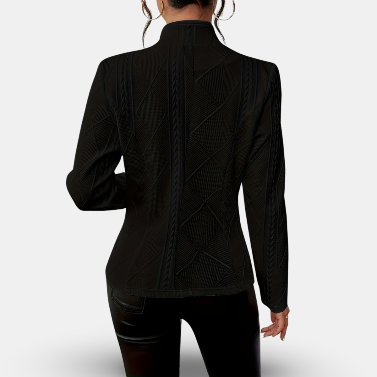 Maison Mary™ | Elegant Textured Blazer