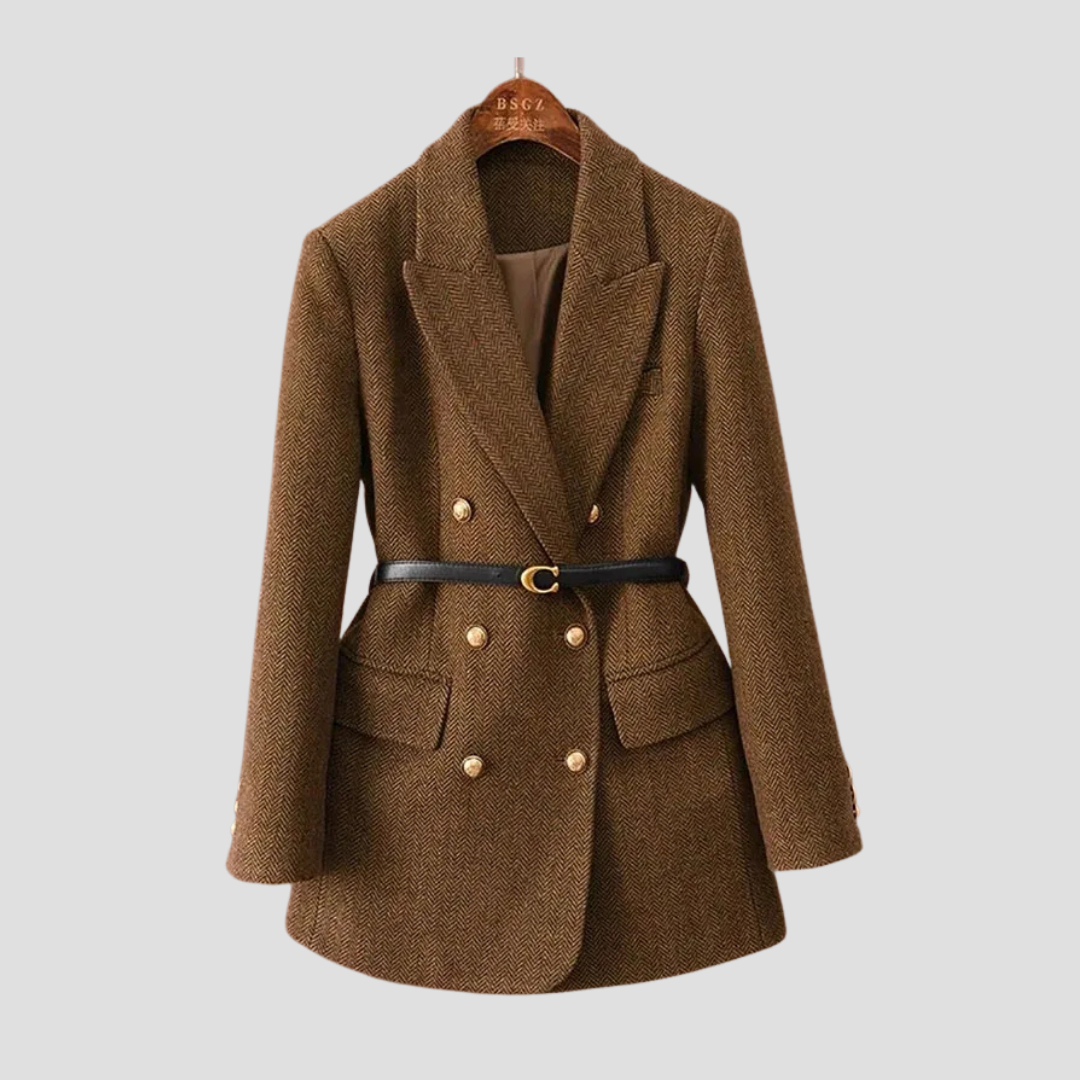 Maison Mary™ | Classic Women’s Tweed Blazer Coat