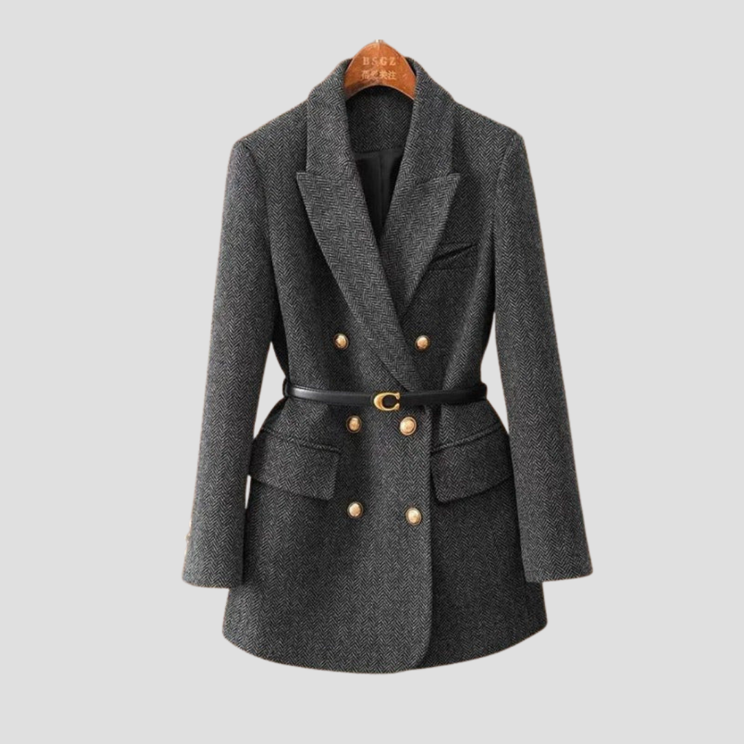 Maison Mary™ | Classic Women’s Tweed Blazer Coat