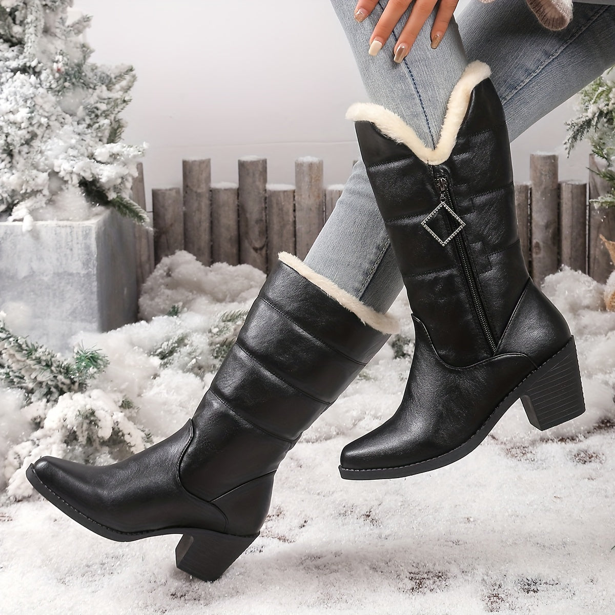 Gaby | Premium Faux-Shearling Supportive Boots