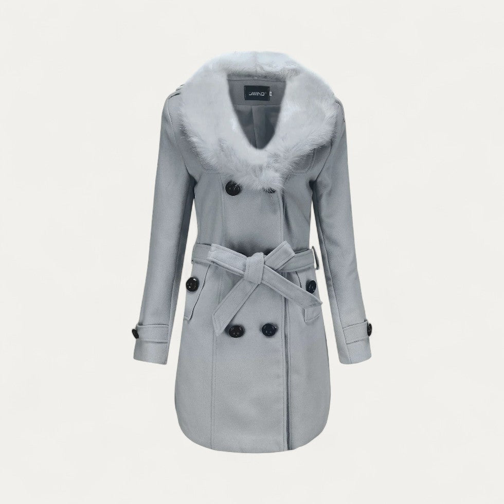 Maison Mary™ | Warm Trenchcoat with Faux Fur Collar