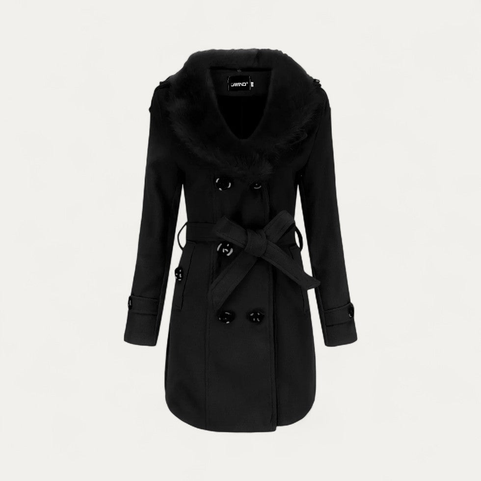 Maison Mary™ | Warm Trenchcoat with Faux Fur Collar