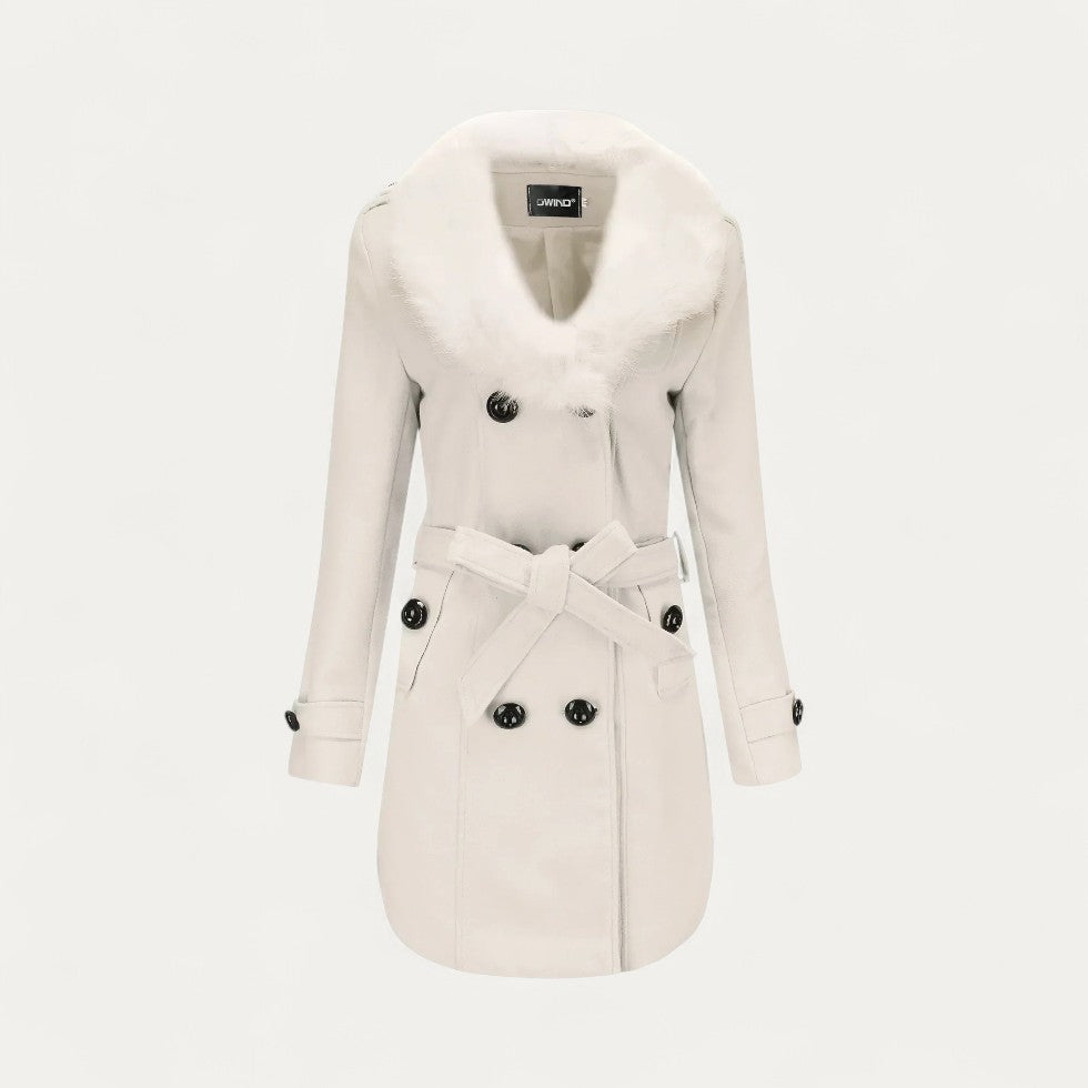 Maison Mary™ | Warm Trenchcoat with Faux Fur Collar