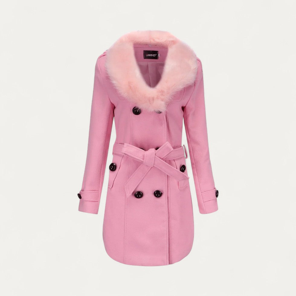 Maison Mary™ | Warm Trenchcoat with Faux Fur Collar