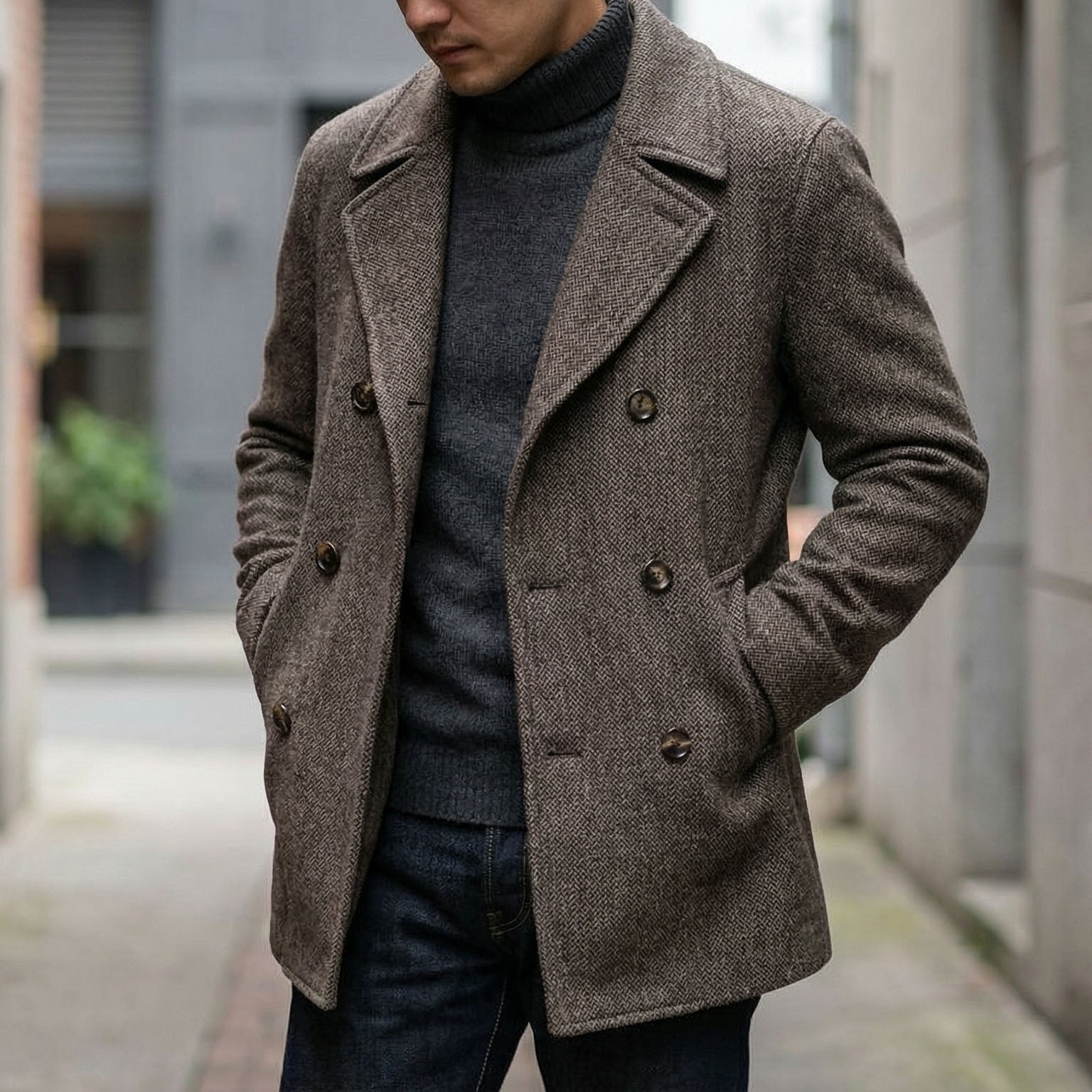 Vincenzo Wool Double-Breasted Coat