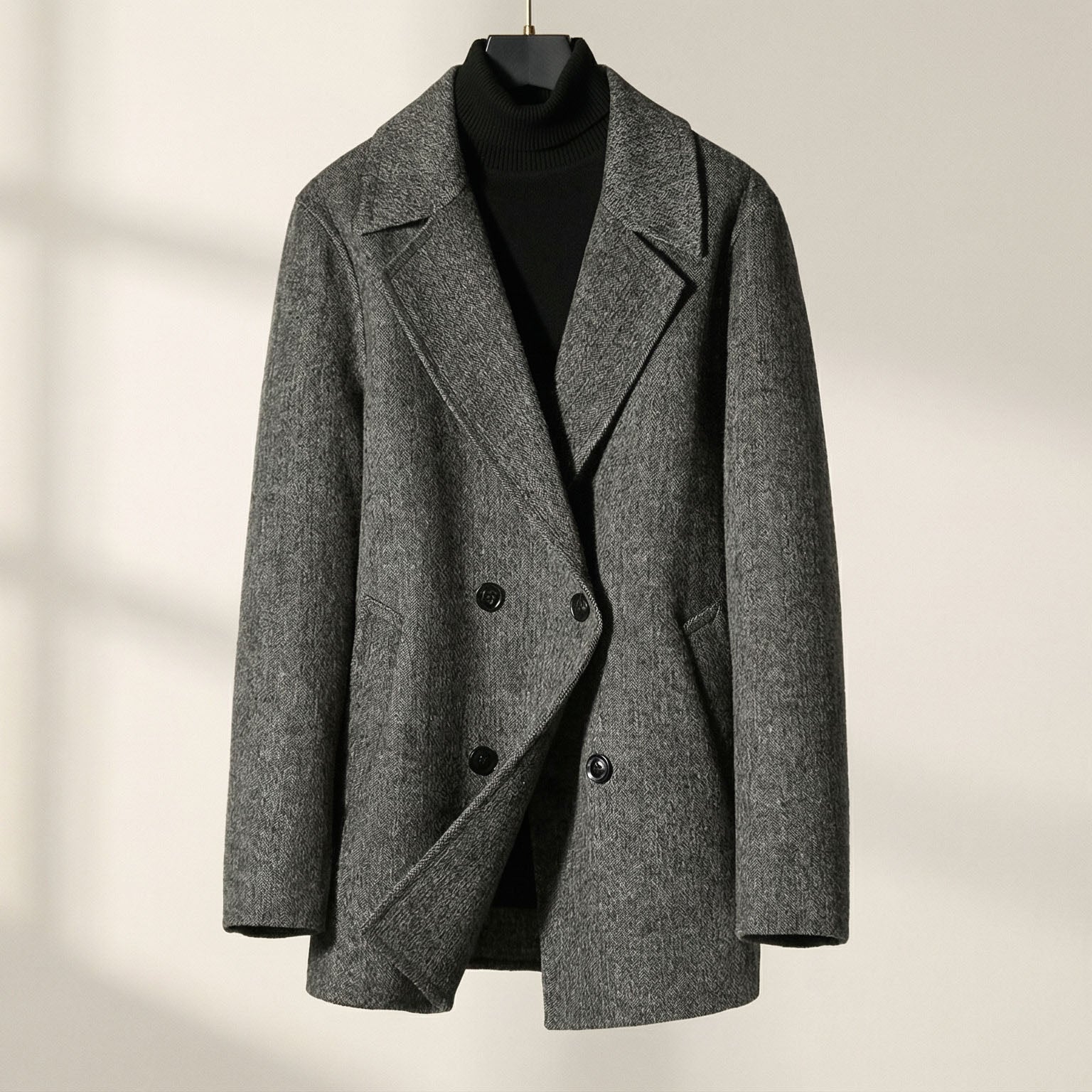 Vincenzo Wool Double-Breasted Coat