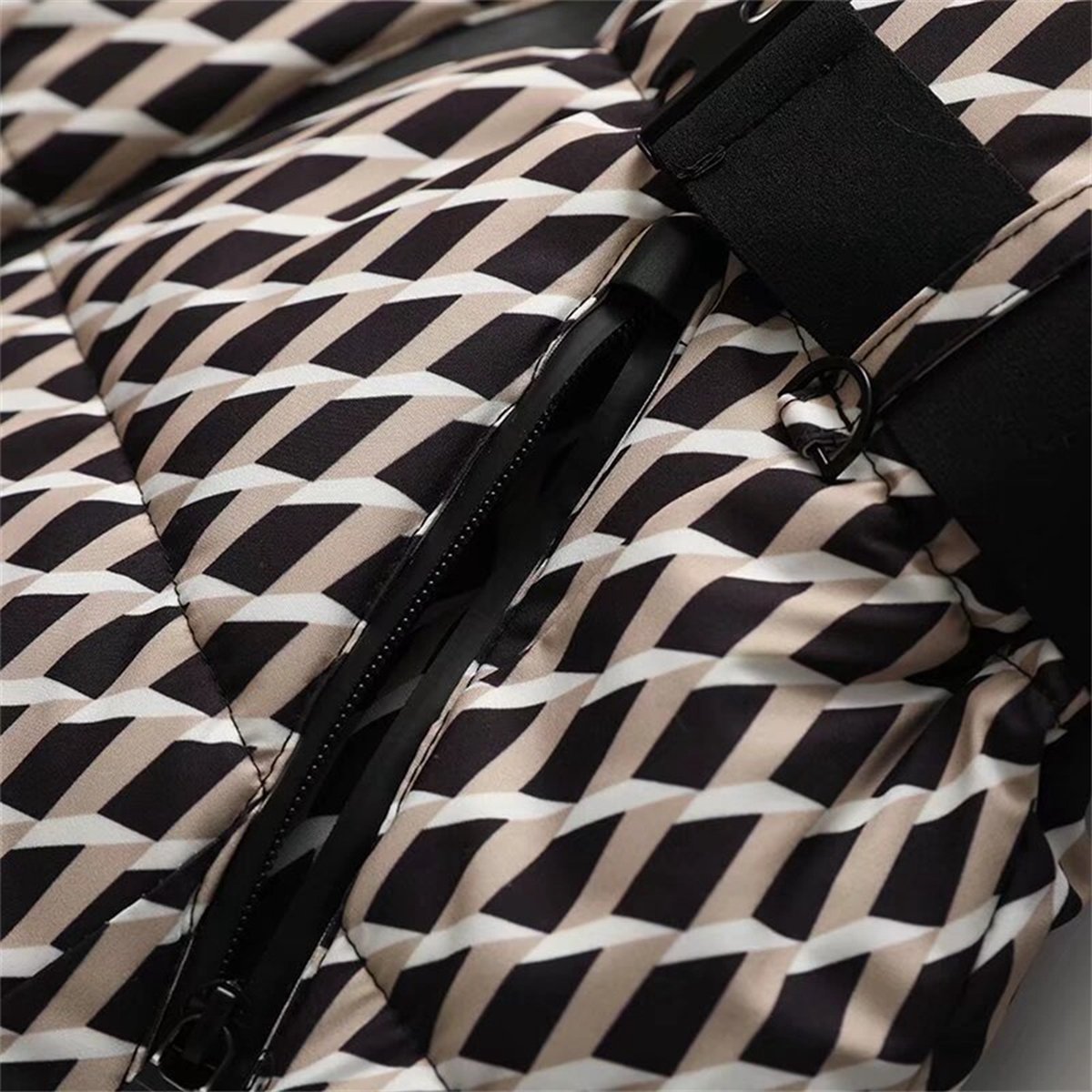 Maison Mary™ | Modern Patterned Puffer Jacket