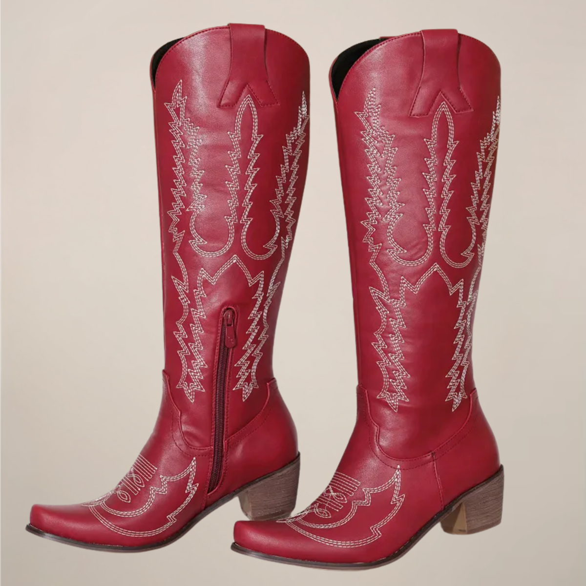 Maison Mary™ | Classic Western Knee-High Boots