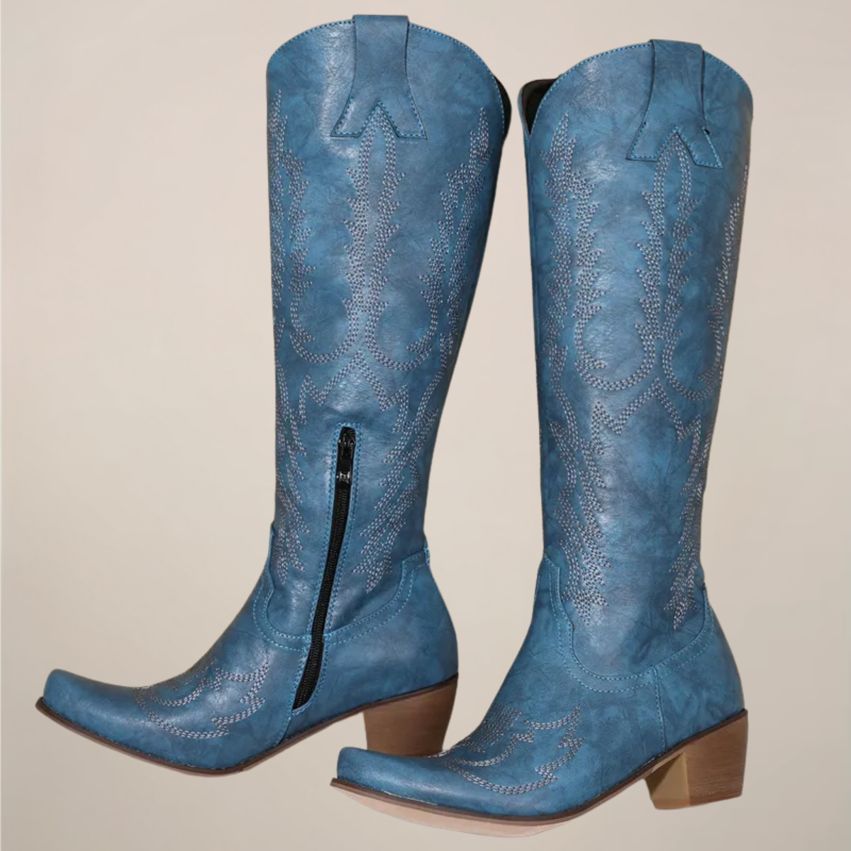 Maison Mary™ | Classic Western Knee-High Boots
