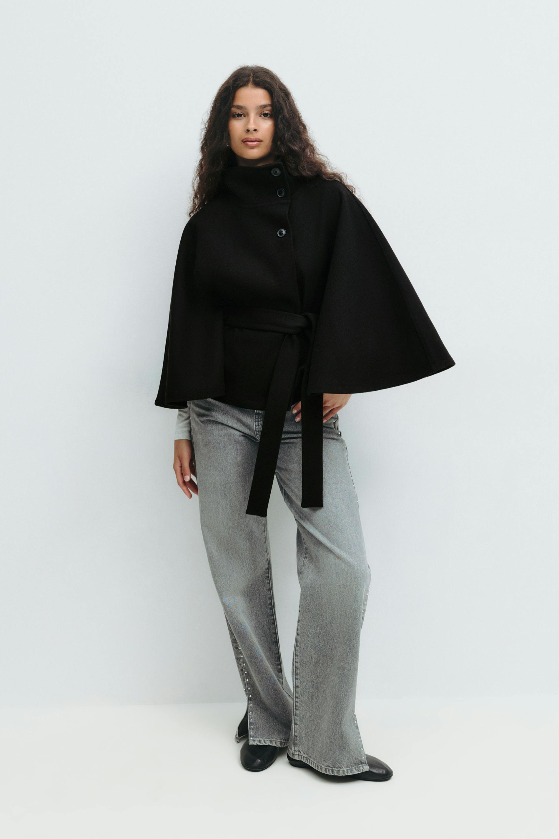 Maison Mary | Belted Cape Jacket