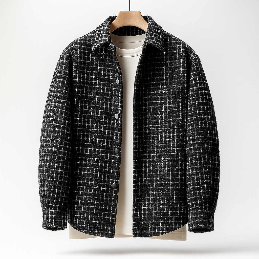 Houndstooth Tweed Shacket