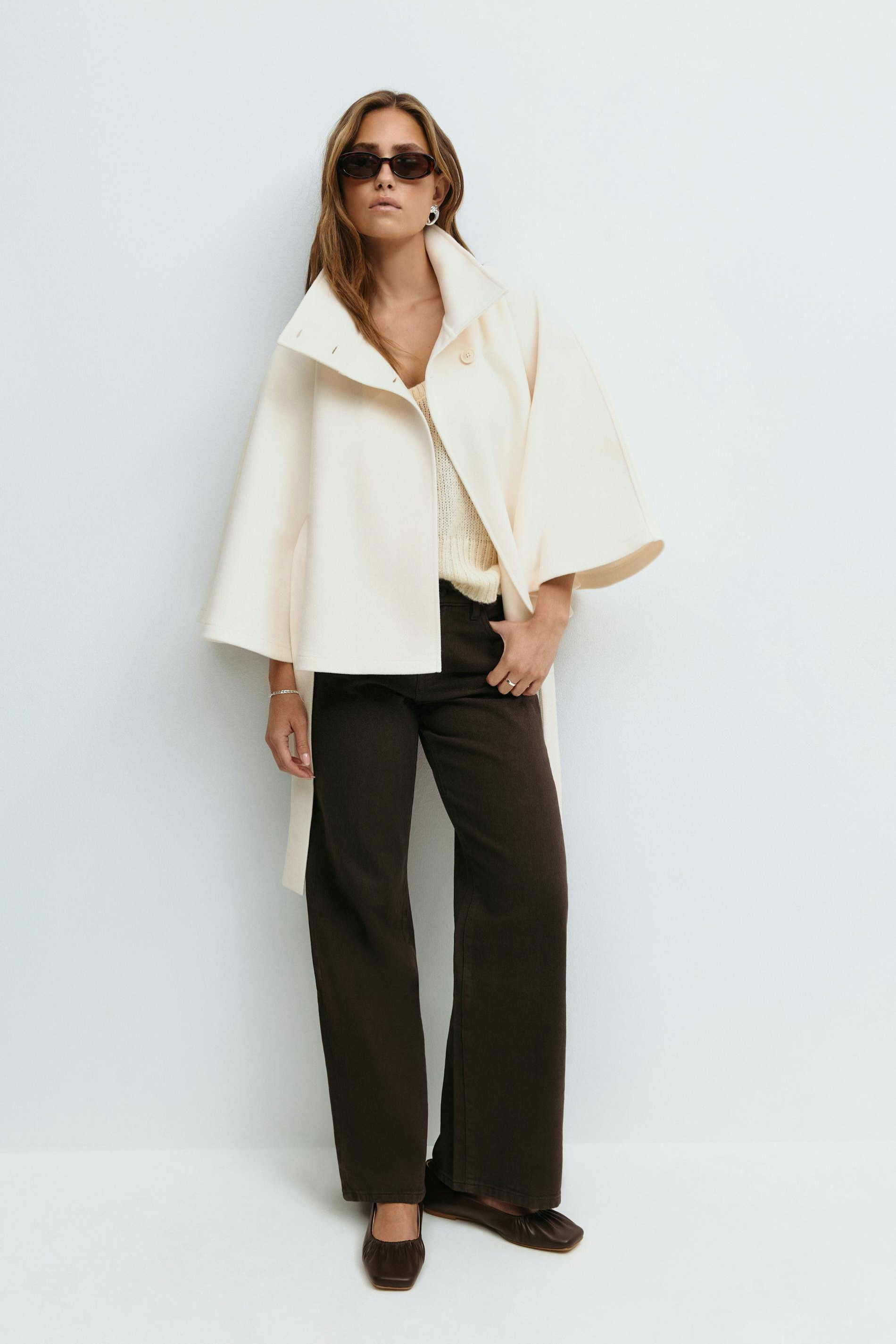 Maison Mary | Belted Cape Jacket