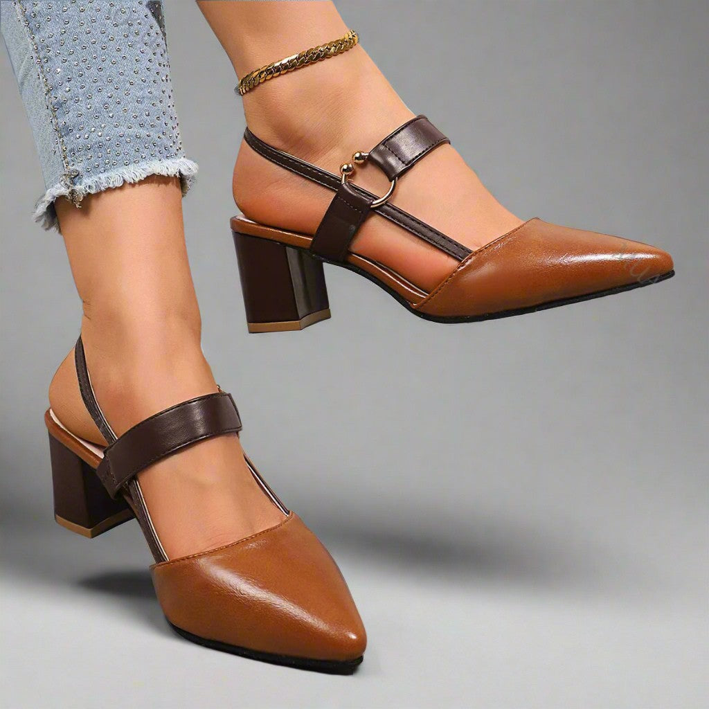 Maison Mary | Henley Leather Heels