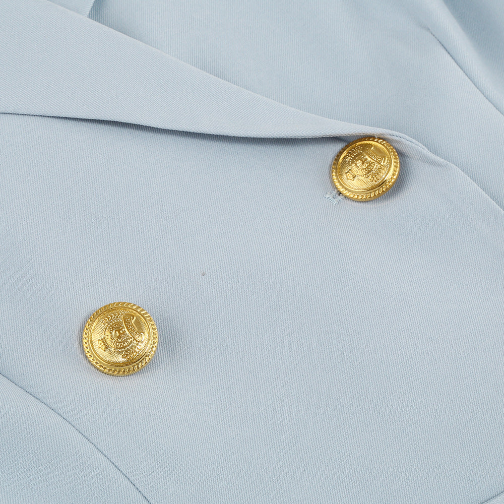 Maison Mary™ | Luxe Cape Blazer With Mini Dress And Belt