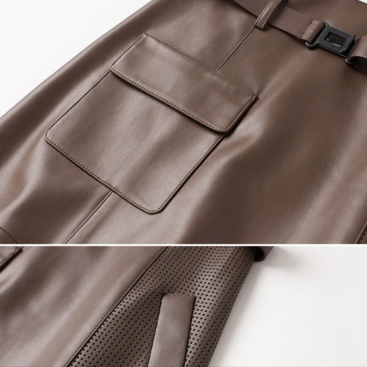 Vella | Sheepskin Leather Skirt