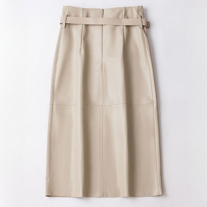 Vella | Sheepskin Leather Skirt