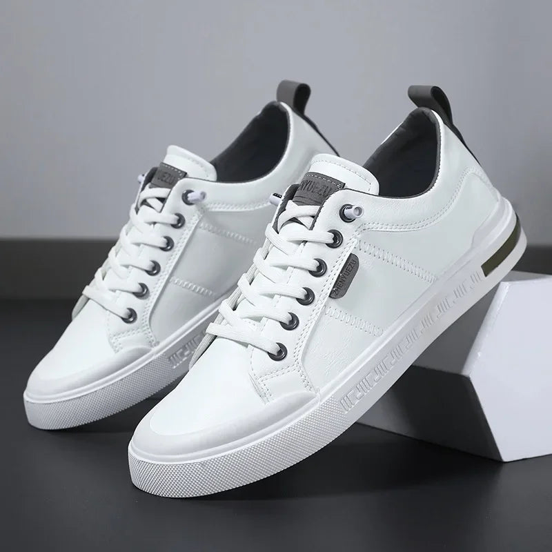 Clarendon Two-Tone Leather Sneakers