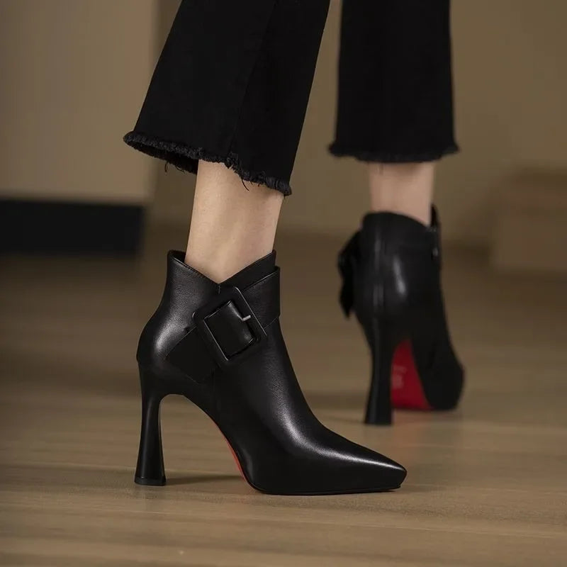 Aveline | Buckle Heel Boots