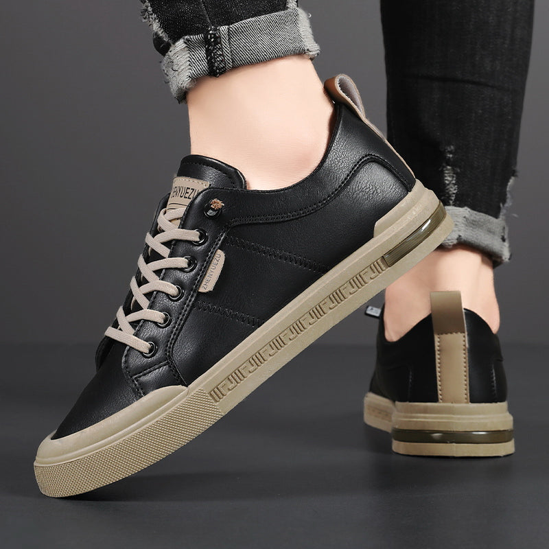 Clarendon Two-Tone Leather Sneakers