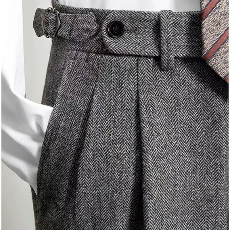 Theodore William High-Waist Tailored Trousers