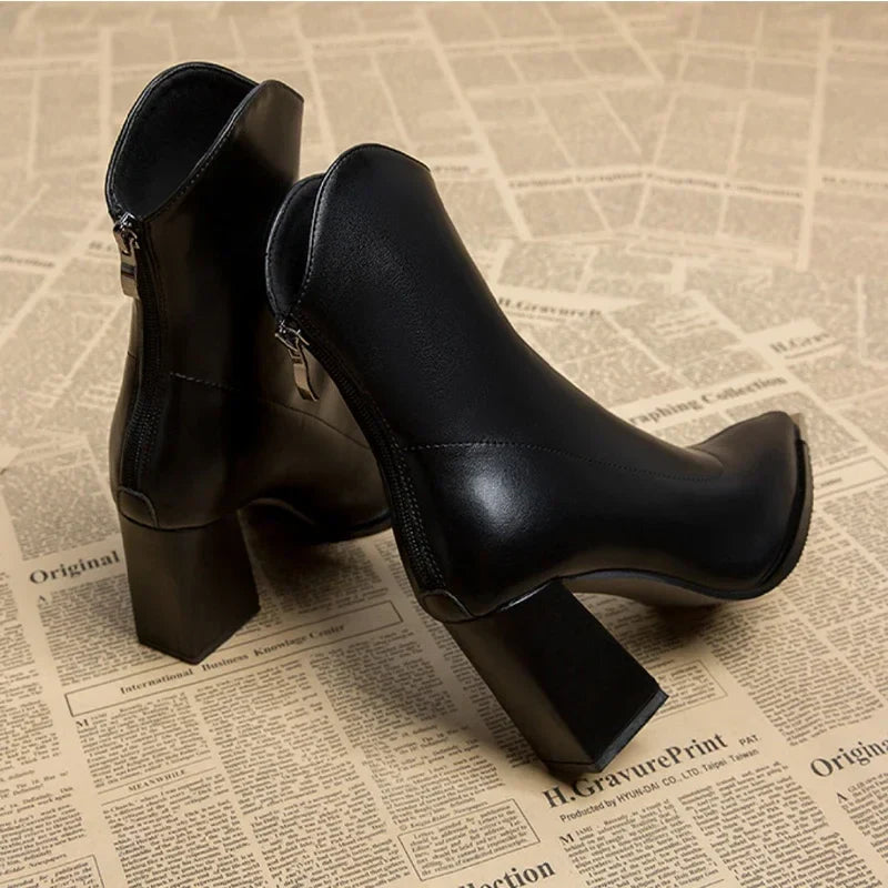 Tracy | Chrome Tip Chelsea Leather Boots