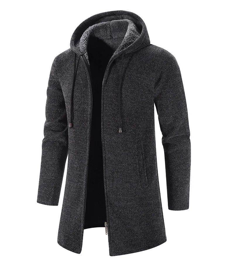 Kingsley | Textured Cotton-Blend Hooded Coat