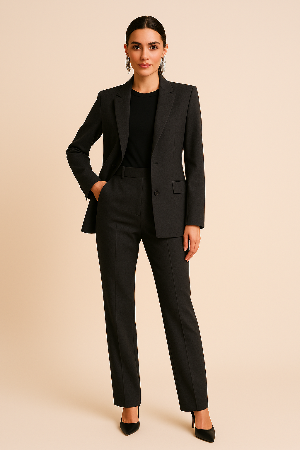 Maison Mary™ | Tailored Blazer & Pleated Trousers Set