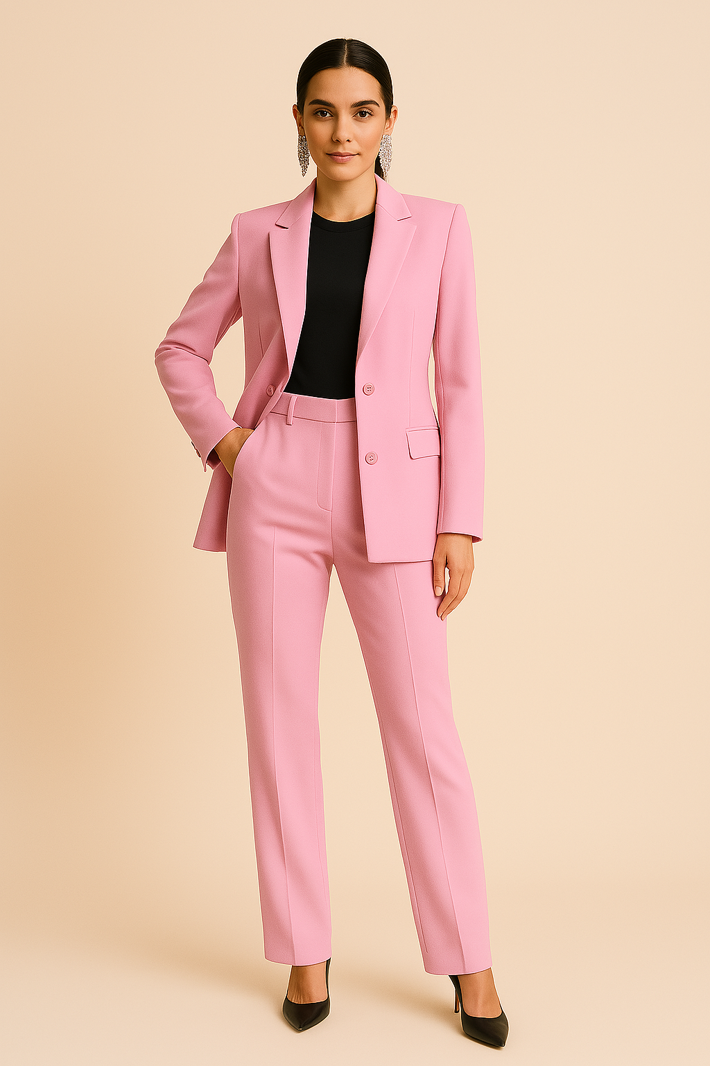 Maison Mary™ | Tailored Blazer & Pleated Trousers Set