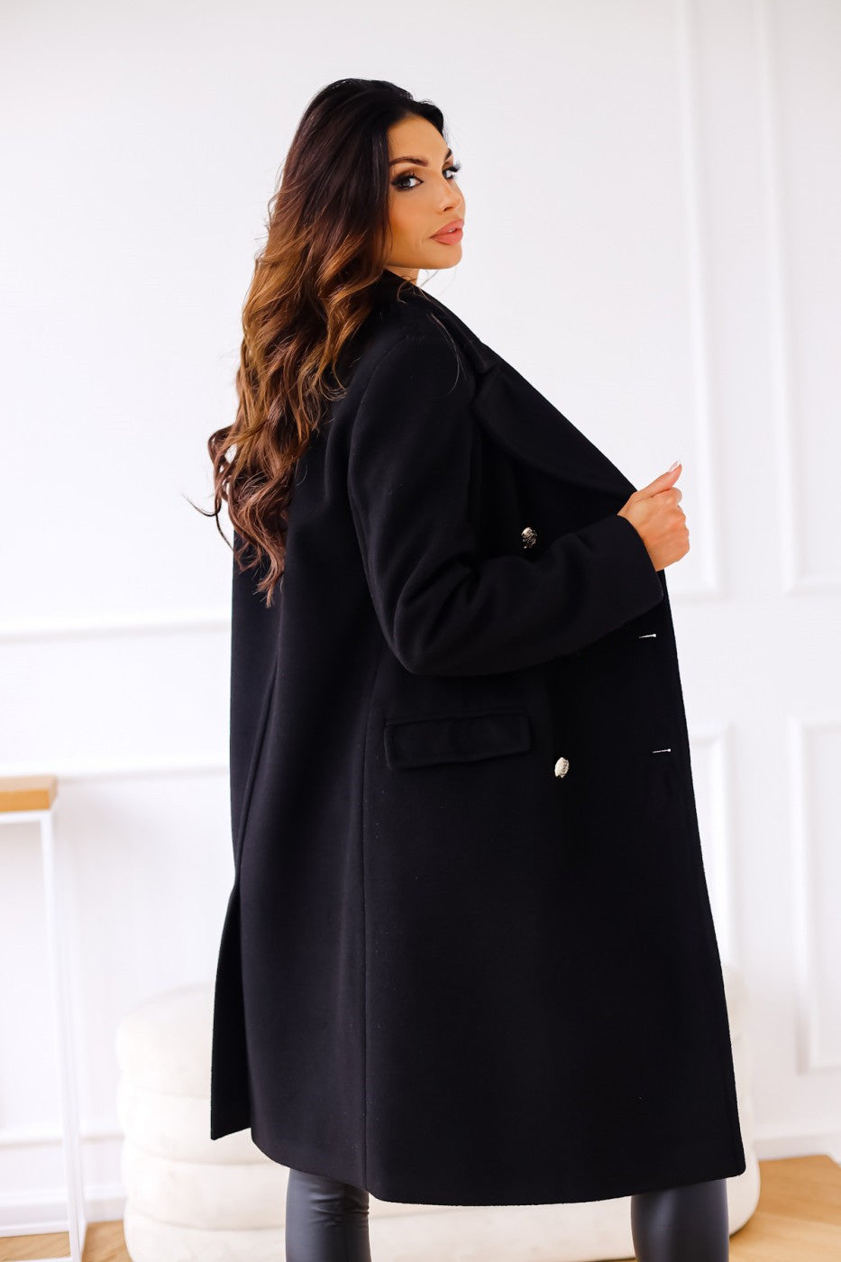 Maison Mary™ | Elegant Double-Breasted Long Coat