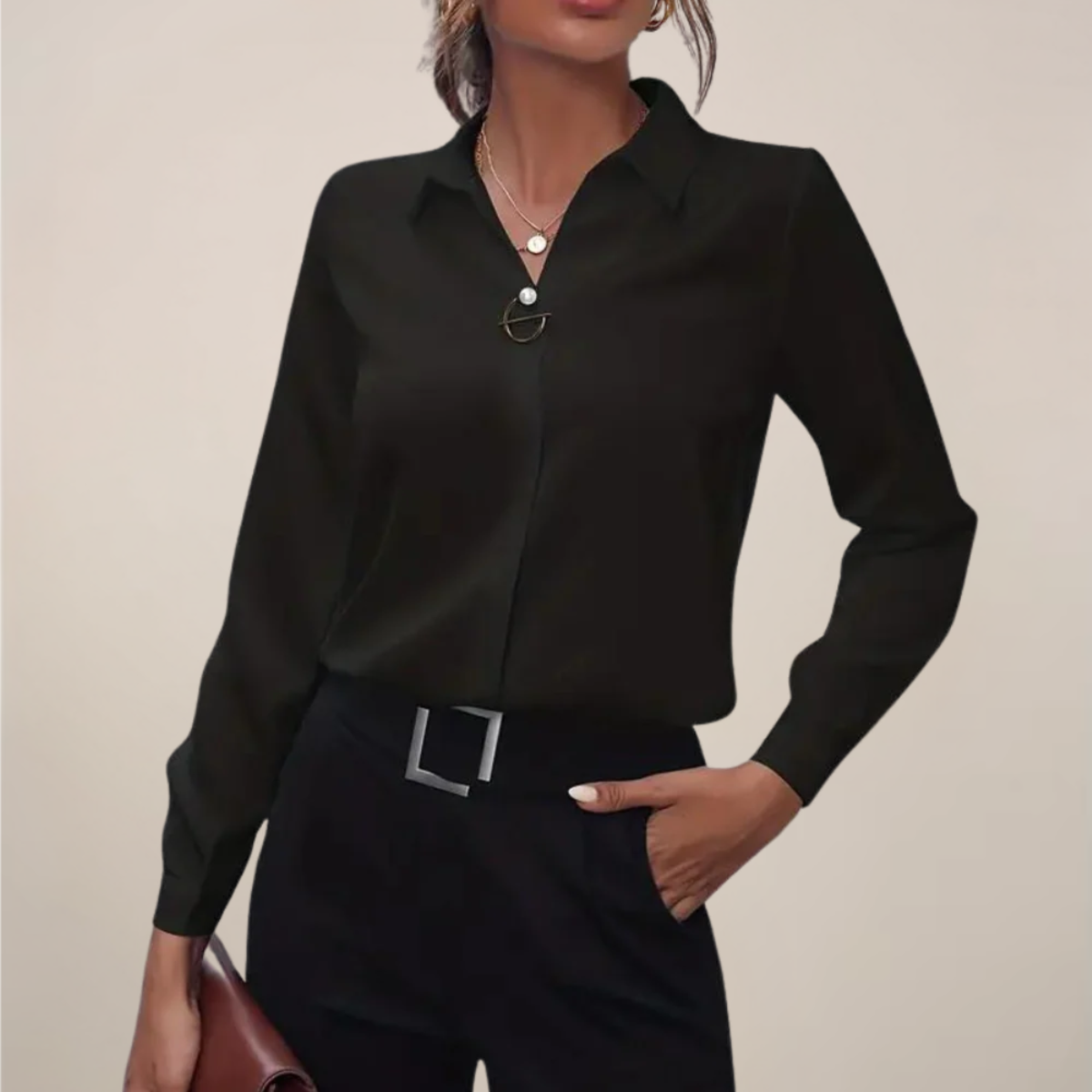 Maison Mary™ | Elegant Long Sleeve Blouse