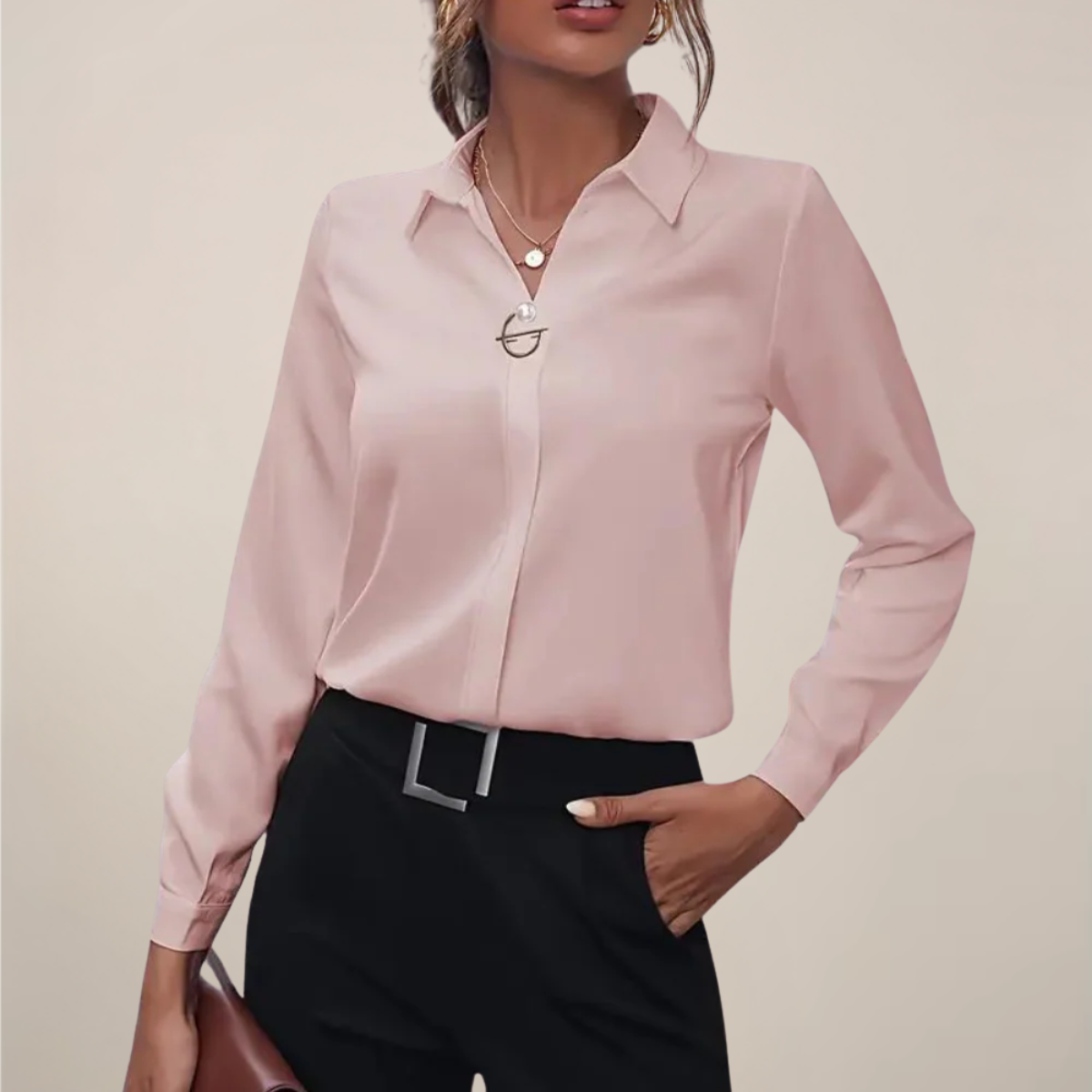 Maison Mary™ | Elegant Long Sleeve Blouse