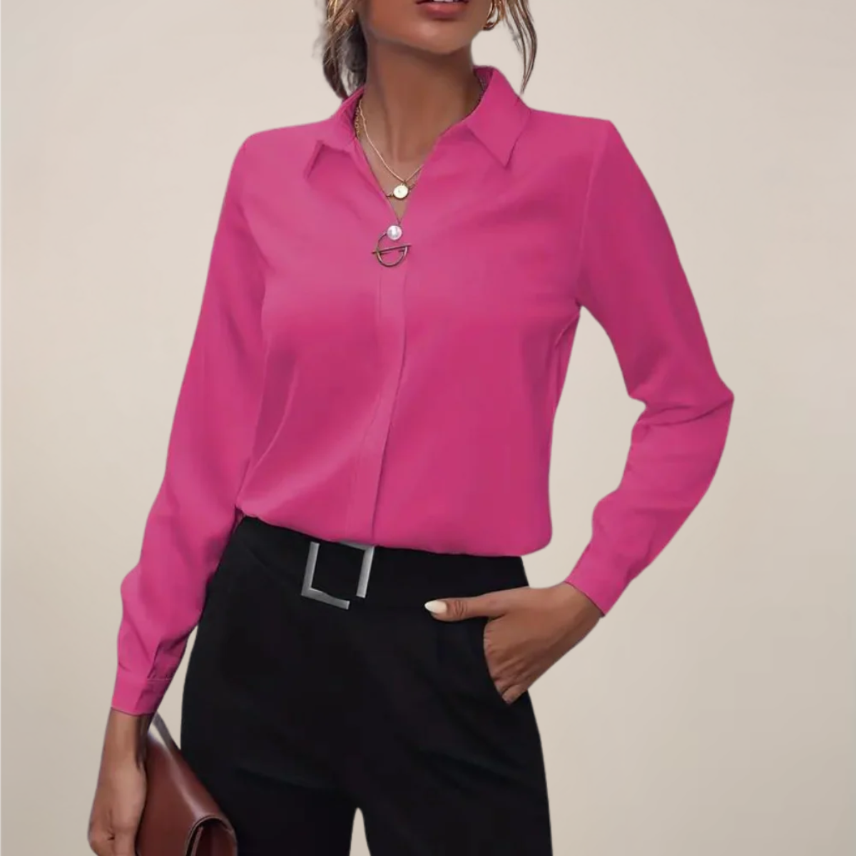 Maison Mary™ | Elegant Long Sleeve Blouse