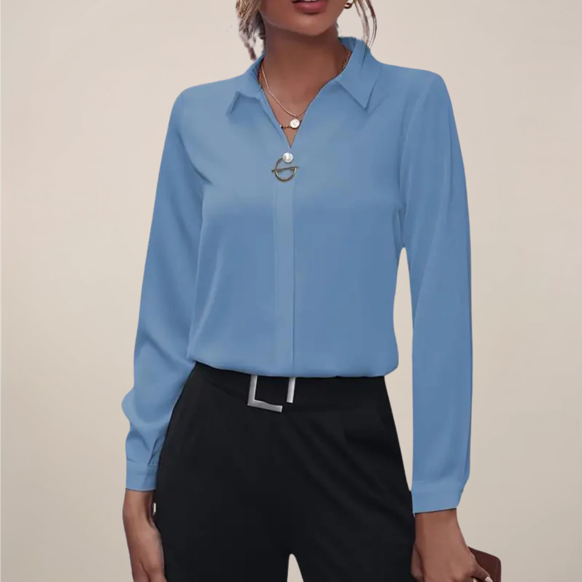 Maison Mary™ | Elegant Long Sleeve Blouse