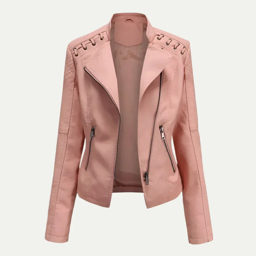 Maison Mary™ | Classic Quilted Leather Jacket