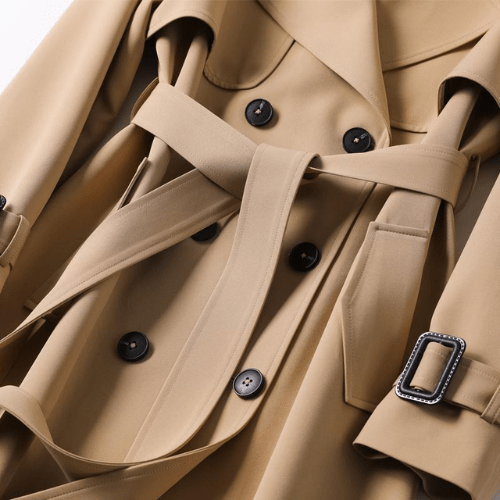 Maison Mary™ | Classic Double-Breasted Trench Coat