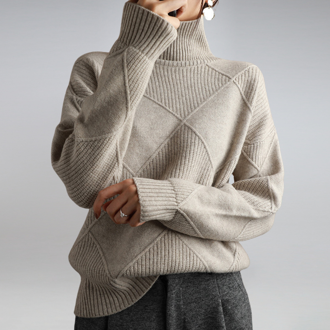 Maison Mary™ | Elegant Loose Turtleneck Sweater