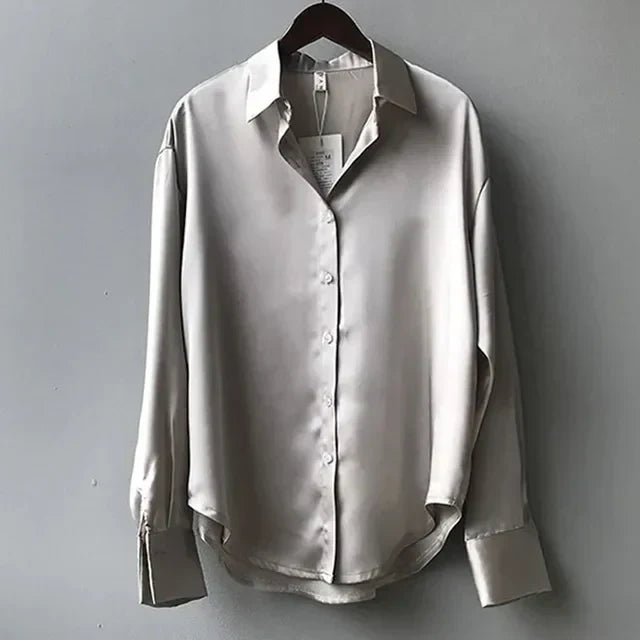 Maison Mary™ | Elegant Satin Blouse