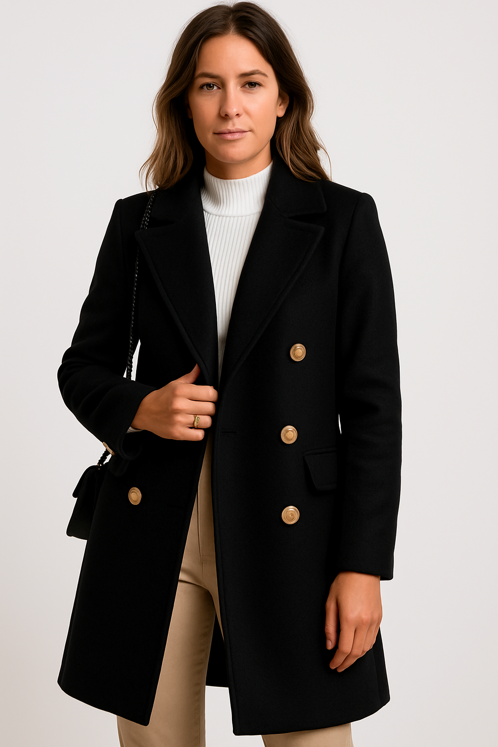Maison Mary™ | Classic Double-Breasted Peacoat