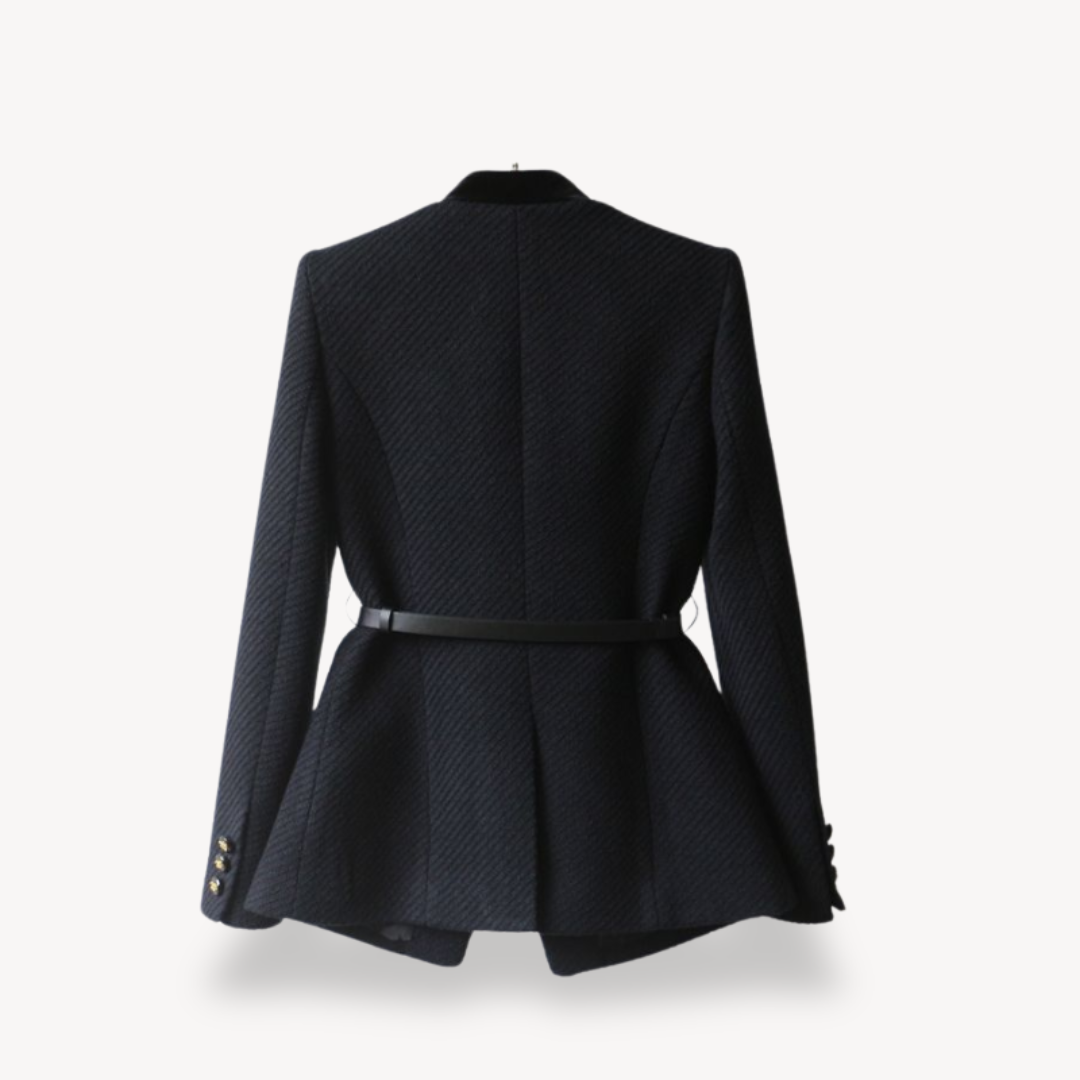 Maison Mary™ | Luxury Tailored Belted Blazer