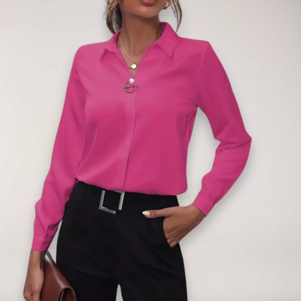 Maison Mary™ | Elegant Tailored Blouse