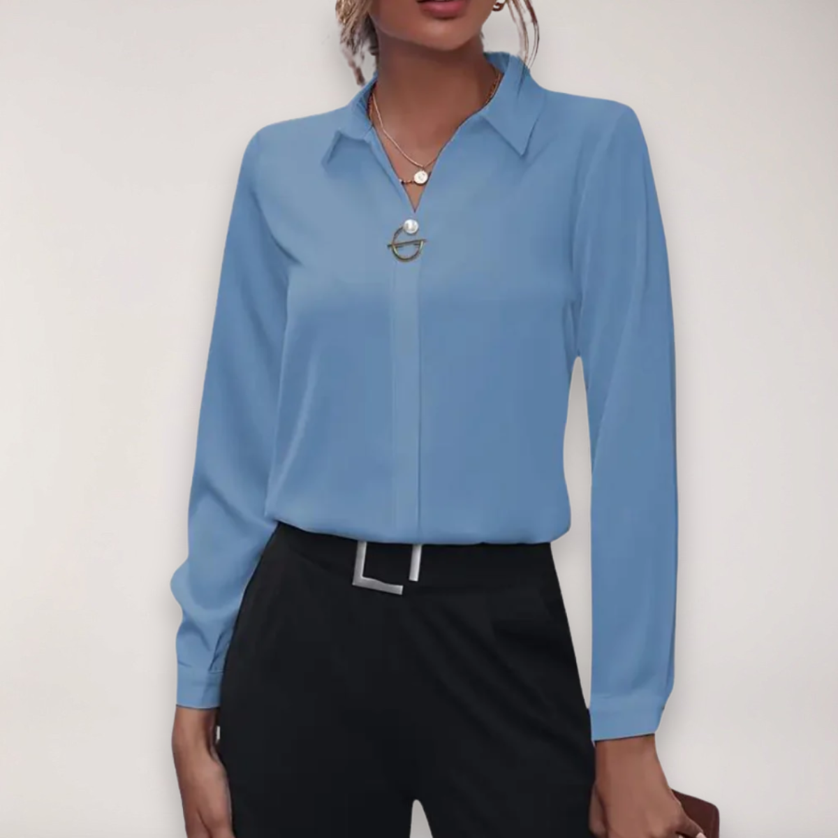 Maison Mary™ | Elegant Tailored Blouse