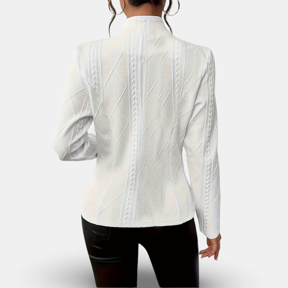 Maison Mary™ | Elegant Textured Blazer