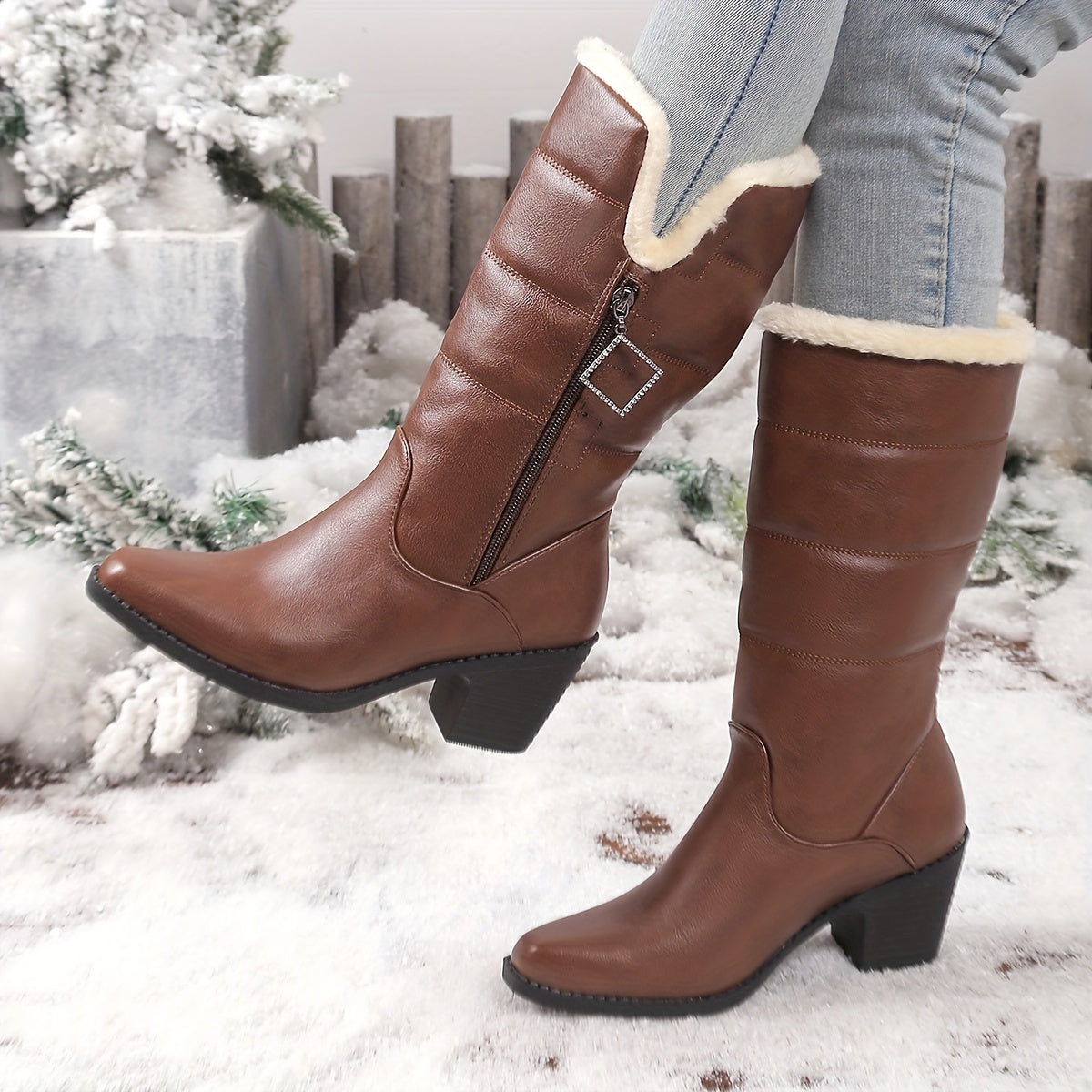 Gaby | Premium Faux-Shearling Supportive Boots