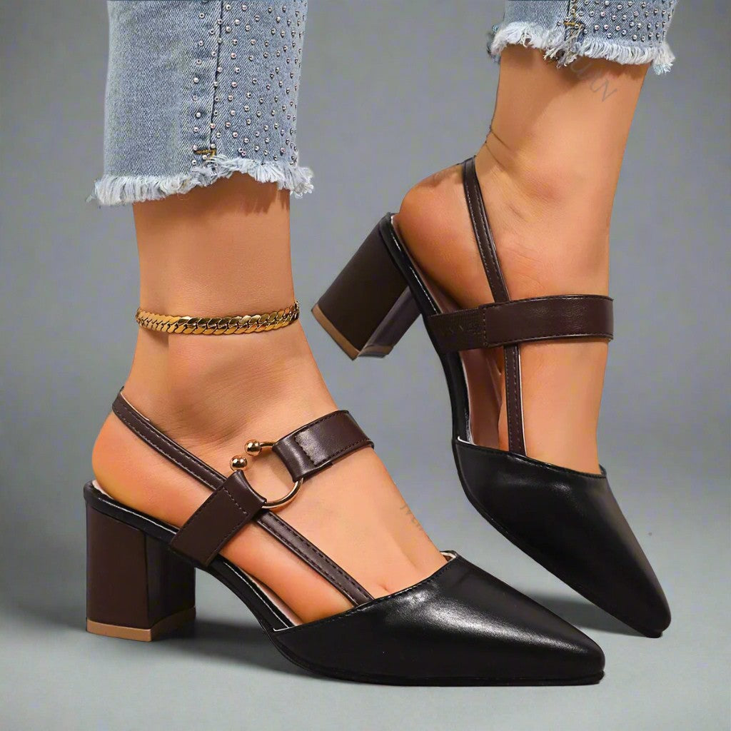 Maison Mary | Henley Leather Heels