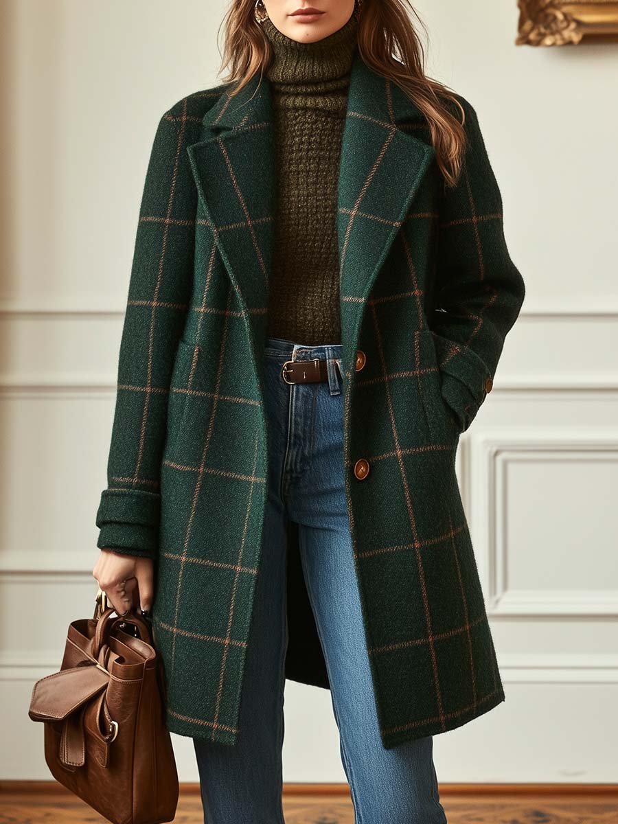 Maison Mary | Cambridge Wool Check Coat